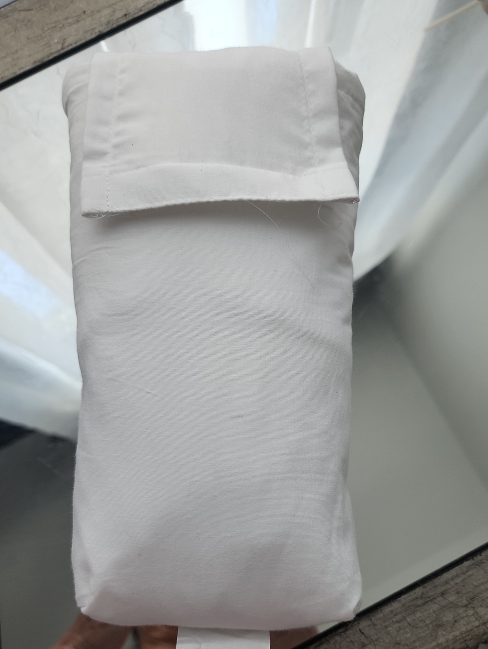 White Cotton Pillowcase or Slipcover